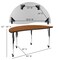 Flash Furniture Round 60 W, 60 L, 30 H, Chrome, Laminate, Particleboard, Steel, Wood Grain XU-GRP-A60-HCIRC-OAK-T-A-CAS-GG - alternate 9
